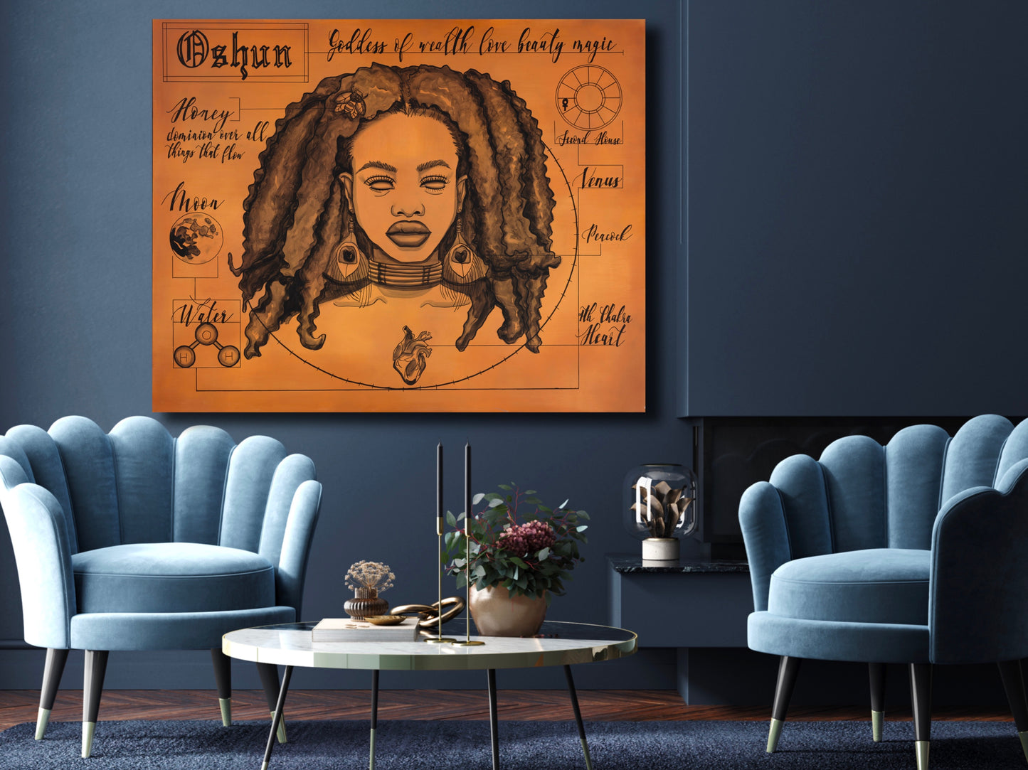 Oshun: The Blueprint Original Painting