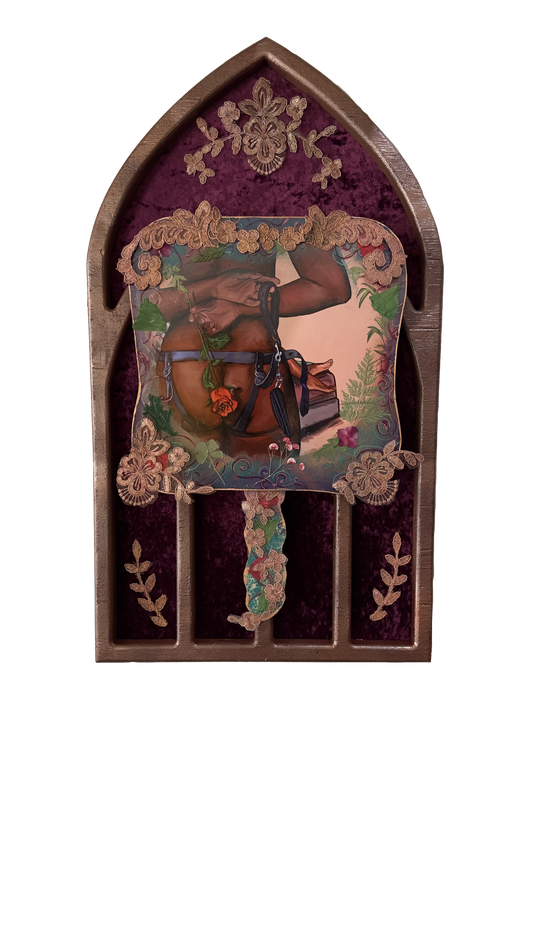 "Strap Rose" Heirloom Arch Relic Sculpture